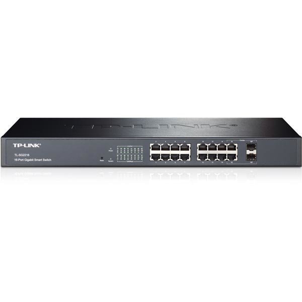 TP-LINK verkkokytkin 16xGigabit Ethernet RJ45 2xSFP managed web