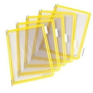 Tarifold Frames Pvc A4 Yellow 10pcs