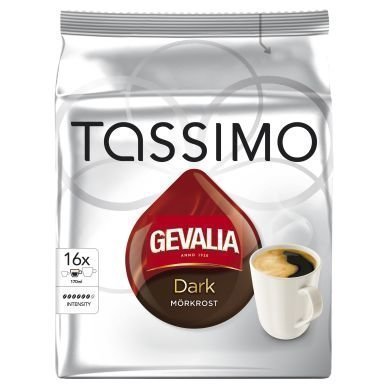 Tassimo Gevalia Tassimo tumma paahto kahvikapselit 16 annosta