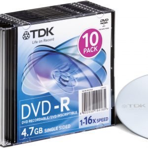 Tdk Dvd-R47 16x 10p Sjc 10 Kpl