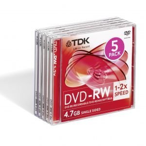 Tdk Dvd-Rw47 2x 5p Fjc 5 Kpl