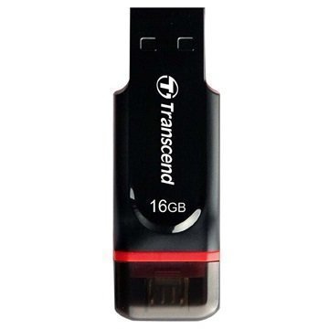 Transcend JetFlash 340 Dual USB Muistitikku 16Gt