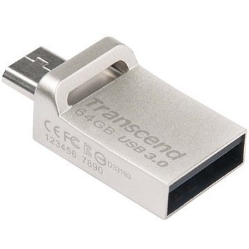 Transcend JetFlash 880S Dual USB-Muistitikku 64Gt