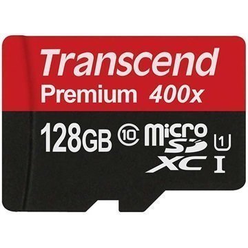 Transcend Premium 400x MicroSDXC Muistikortti 128Gt