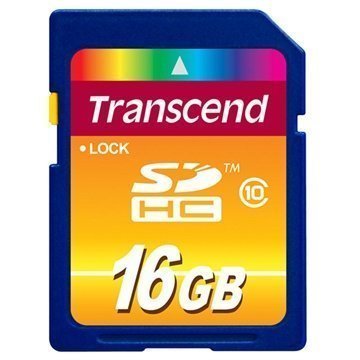 Transcend SDHC 16 GB Luokka 10 Muisti Kortti TS16GSDHC10