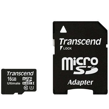 Transcend TS16GUSDHC10U1 Ultimate 600x MicroSDHC Muistikortti 16Gt