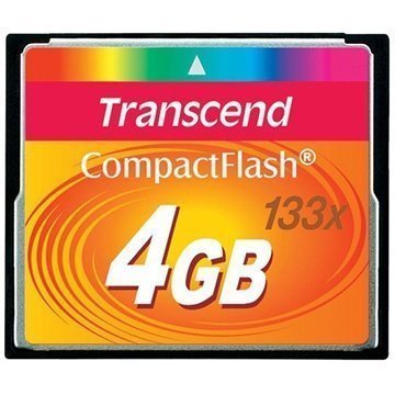 Transcend TS4GCF133 MLC 133 Compact Flash Muistikortti 4Gt