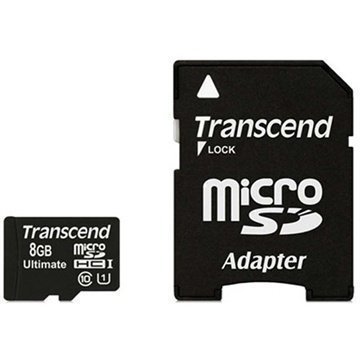 Transcend TS8GUSDHC10U1 Ultimate 600x MicroSDHC Muistikortti 8Gt