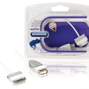 USB 2.0 OTG-kaapeli Samsung-taulutietokoneeseen Samsung 30-napainen uros - USB A naaras 0 2 m valkoinen