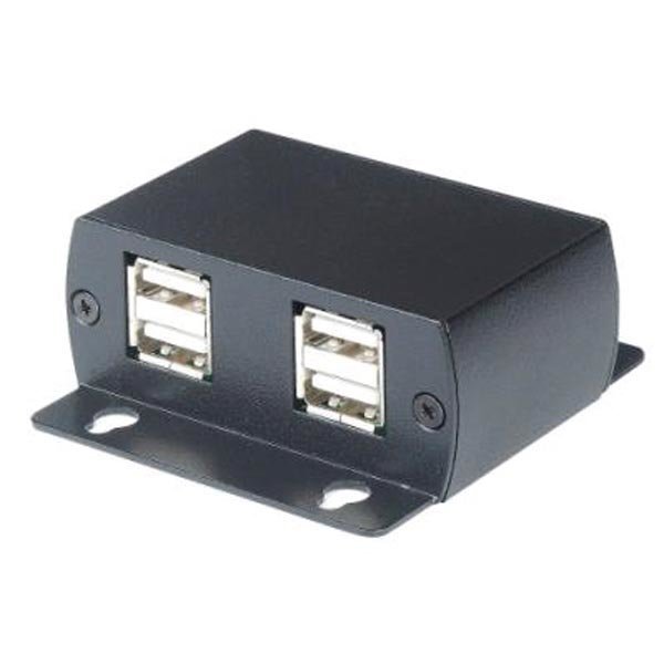 USB-jatke Ethernetkaapeliin 4 laitetta 60m musta
