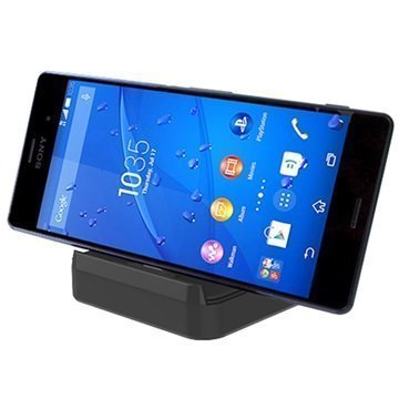 Ukoit Magneettinen Pöytälaturi Sony Xperia Z3 Xperia Z2 Xperia Z1 Musta