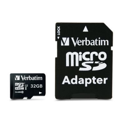 VERBATIM Verbatim 32GB MicroSDHC muistikortti adapterilla lk 10