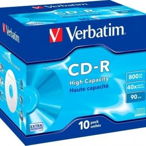 Verbatim CD-R 90min High-Capacity 10-pack (JewelCase)