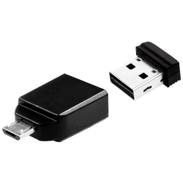 Verbatim Store'n'Go Nano USB Drive 32GB + OTG Sovitin