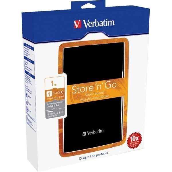 Verbatim Store'n'Go ulkoinen kiintolevy 1TB 2 5 eSATA- ja USB"