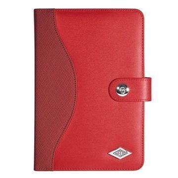 Wedo TrendSet Bookstyle Leather Case 7.9-8.3 Red