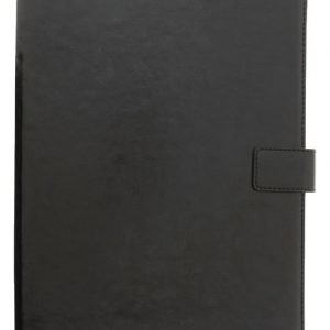 Yleiskäyttöinen 10 tuuman Folio-suojakotelo/teline tablet-laitteelle keinonahkaa musta