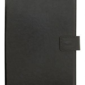 Yleiskäyttöinen 7 tuuman Folio-suojakotelo/teline tablet-laitteelle keinonahkaa musta