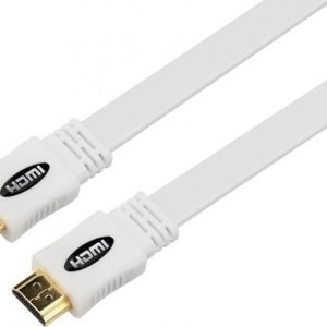 ZAP HDMI 1.4 Cable Flat White 10m