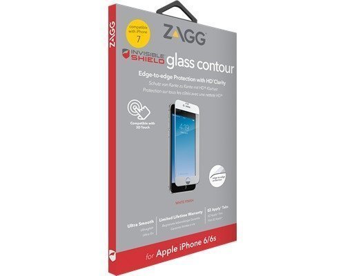 Zagg Invisible Shield Glass Contour White Iphone 7