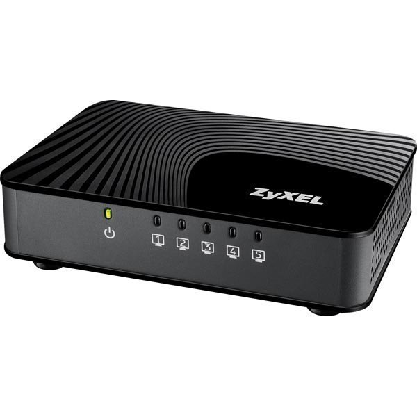 ZyXEL GS-105SV2 5-Port Desktop Gigabit Ethernet Media Switch