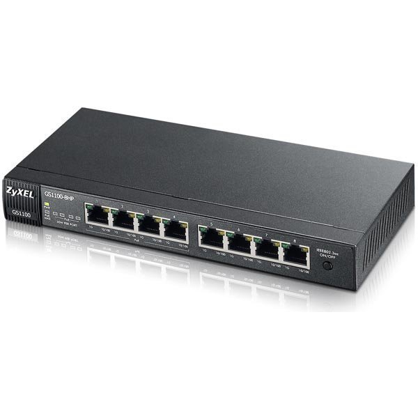 ZyXEL GS1100-24E 24-port Gigabit Switch Unmanaged Fanless