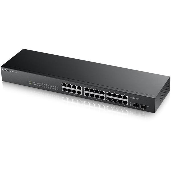 ZyXEL GS1900-24 24-port GbE L2 Smart Switch rackmount fanless