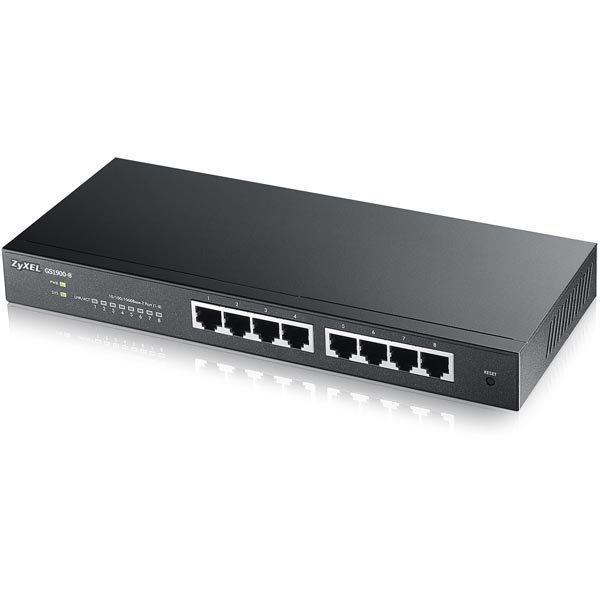 ZyXEL GS1900-8 8 port L2 Smart switch Desktop fanless