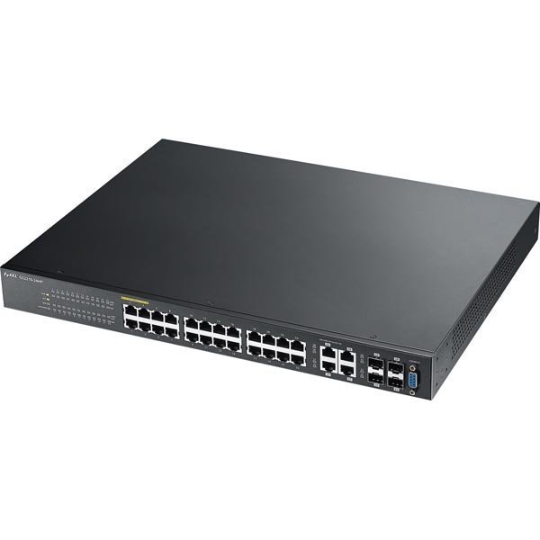 ZyXEL GS2210-24HP 24 port Gigabit L2 managed PoE+ switch 375Watt