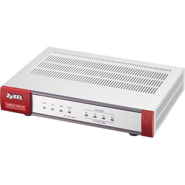 ZyXEL ZyWALL USG20 Firewall Appliance & VPN Router 10/100/1000 1xWANs