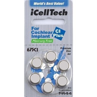 iCellTech iCellTech 675CI Plus sininen 6 kpl sisäkorvaistutteeseen