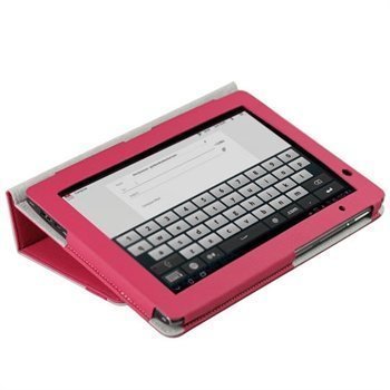 iGadgitz Portfolio PU Leather Case Acer Aspire Iconia Tab A500 A501 Pink