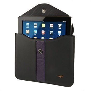 iPad 1 iPad 2 Maclove Leather Case Black