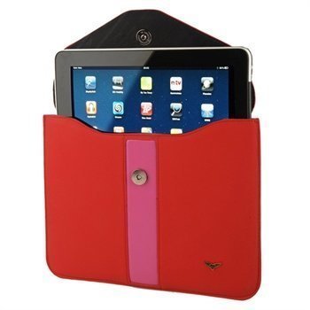 iPad 1 iPad 2 Maclove Leather Case Red