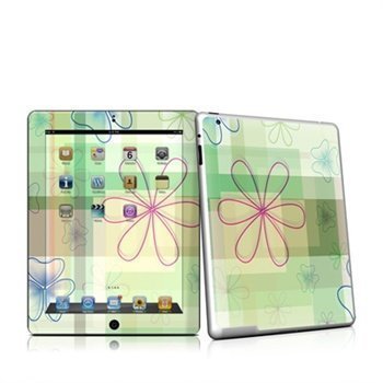 iPad 2 Plaid Flower Skin