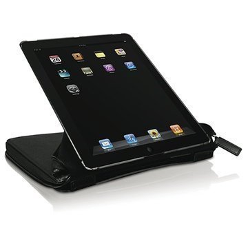 iPad 2 iPad 3 Macally BookStand PRO Nahkakotelo Musta