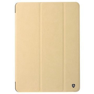 iPad Air 2 Baseus Terse Series Tri-Fold Smart Nahkainen Suojakotelo Khaki