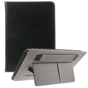 iPad Air 2 Monitoiminen Smart Folio Nahkakotelo Musta