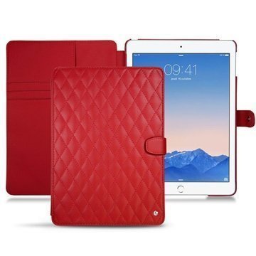 iPad Air 2 Noreve Tradition B Avattava Nahkakotelo PerpÃ©tuelle Couture Punainen
