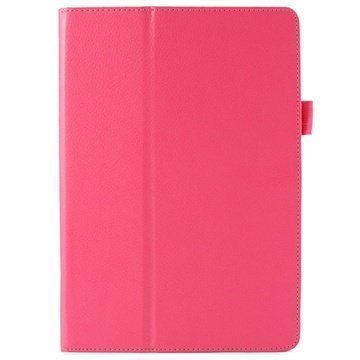 iPad Air 2 Smart Folio Nahkainen Suojakotelo Kuuma Pinkki