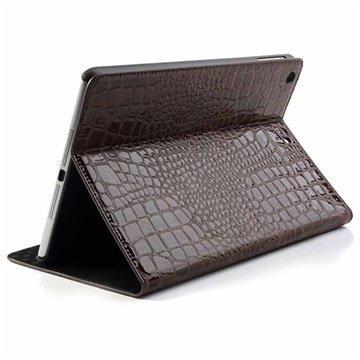 iPad Air Folio Nahkakotelo Krokotiili Ruskea