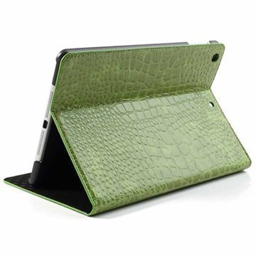 iPad Air Folio Nahkakotelo Krokotiili Vihreä