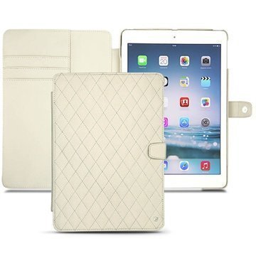 iPad Air Noreve Tradition B Flip Leather Case Ivoire