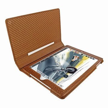 iPad Air Piel Frama Folio iForte Leather Case Kellanruskea