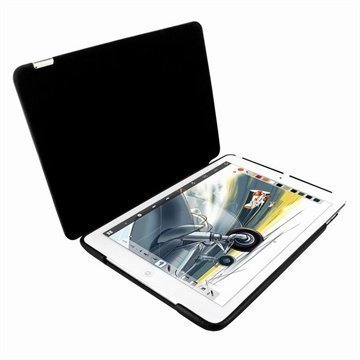iPad Air Piel Frama Framagrip Nahkakotelo Musta