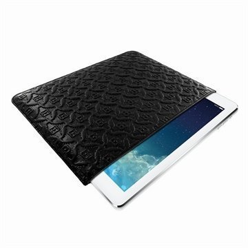 iPad Air Piel Frama Pull Nahkakotelo Musta