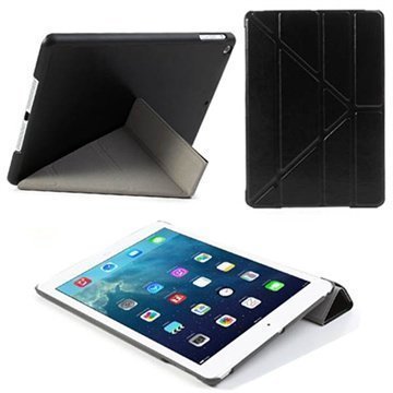 iPad Air Smart Fold Nahkakotelo Musta