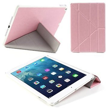 iPad Air Smart Fold Nahkakotelo Pinkki