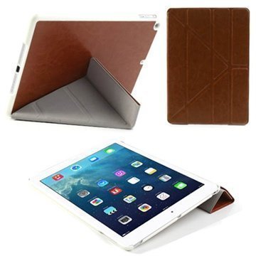 iPad Air Smart Fold Nahkakotelo Ruskea
