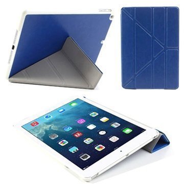 iPad Air Smart Fold Nahkakotelo Tummansininen